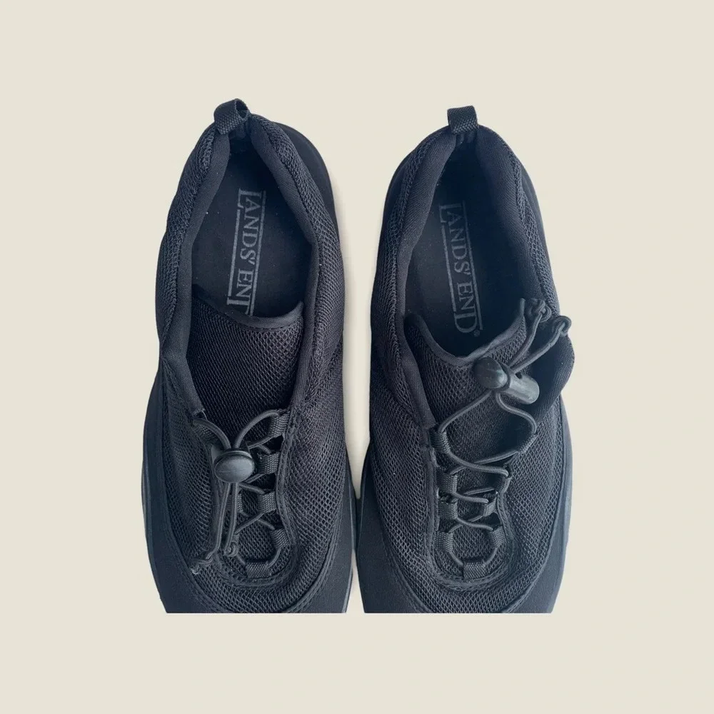 Lands End Black Neoprene Water shoe size 10